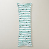 Patroon met vogels en bomen lichaamskussen (Achterkant (Verticaal))