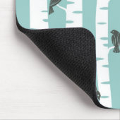 Patroon met vogels en bomen muismat (Hoek)