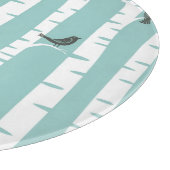 Patroon met vogels en bomen snijplank (Hoek)