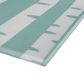 Patroon met vogels en bomen snijplank (Hoek)