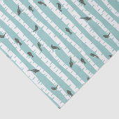 Patroon met vogels en bomen tissuepapier (Detail)