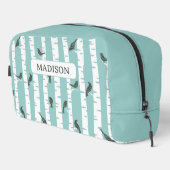 Patroon met vogels en bomen toilettasje (Rechterhoek)