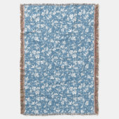 patroon met vogels en planten sierbloem deken (Voorkant Verticaal)