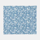 patroon met vogels en planten sierbloem fleece deken (Voorkant (Horizontaal))