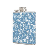 patroon met vogels en planten sierbloem heupfles (Links)