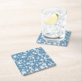 patroon met vogels en planten sierbloem kartonnen onderzetters (Insitu)