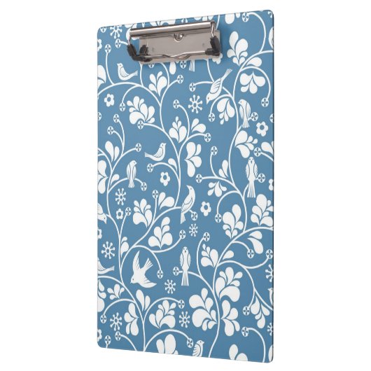 patroon met vogels en planten sierbloem klembord (Links)