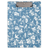 patroon met vogels en planten sierbloem klembord (Voorkant)