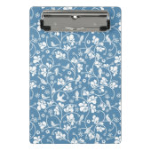 patroon met vogels en planten sierbloem mini klembord (Voorkant)