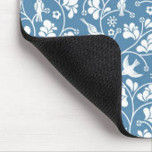 patroon met vogels en planten sierbloem muismat (Hoek)