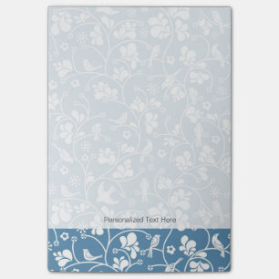 patroon met vogels en planten sierbloem post-it® notes