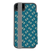 patroon met vogels incipio iPhone portemonnee hoesje (Agenda Achterkant)