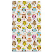 patroon met vogels klein cadeauzakje (Achterkant)