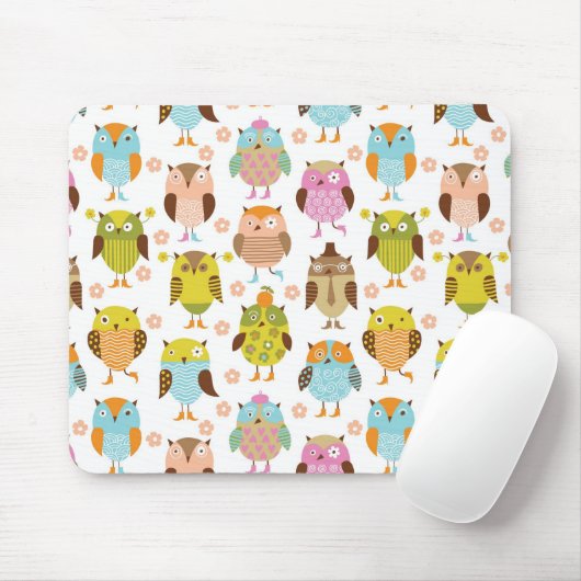 patroon met vogels muismat (Met muis)