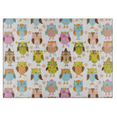 patroon met vogels snijplank (Voorkant)