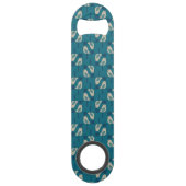 patroon met vogels speed flessenopener (Achterkant)