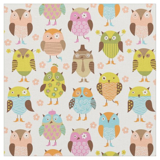 patroon met vogels stof (Close Up)