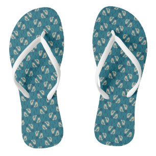 patroon met vogels teenslippers