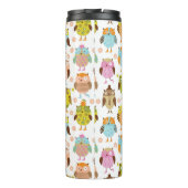 patroon met vogels thermosbeker (Achterkant)