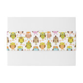 patroon met vogels uitnodigingen wikkel (Achterkant Voorbeeld)