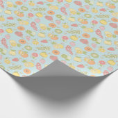 Patroon met vruchten en bessen cadeaupapier (Hoek)