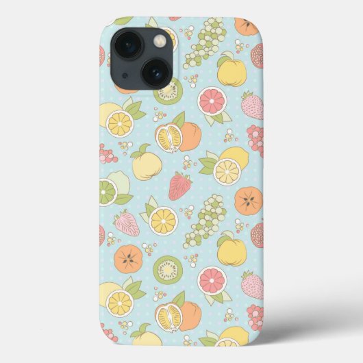 Patroon met vruchten en bessen Case-Mate iPhone case (Achterkant)