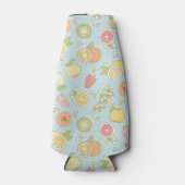 Patroon met vruchten en bessen flesjeskoeler (Voorkant)