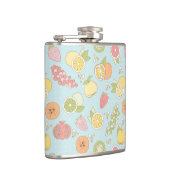 Patroon met vruchten en bessen heupfles (Rechts)