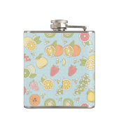 Patroon met vruchten en bessen heupfles (Achterkant)