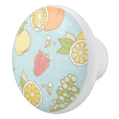 Patroon met vruchten en bessen keramische knop (Rechts)