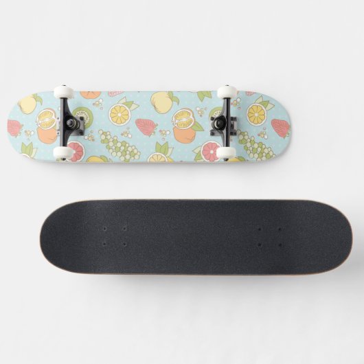 Patroon met vruchten en bessen persoonlijk skateboard (Horizontaal)
