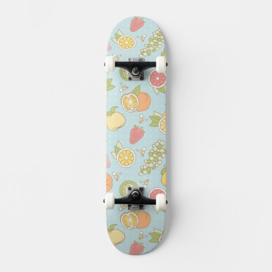 Patroon met vruchten en bessen persoonlijk skateboard (Voorkant)