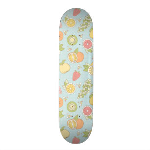 Patroon met vruchten en bessen persoonlijk skateboard