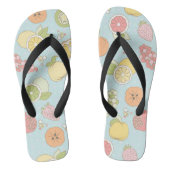 Patroon met vruchten en bessen teenslippers (Voetbed)