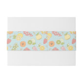 Patroon met vruchten en bessen uitnodigingen wikkel (Achterkant Voorbeeld)