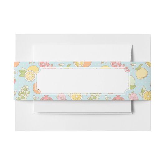 Patroon met vruchten en bessen uitnodigingen wikkel (Voorkant Voorbeeld)