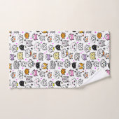 Patroon met wielkatten bad handdoek (Handdoek)
