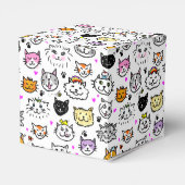 Patroon met wielkatten bedankdoosjes (Achterkant)
