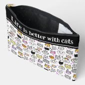 Patroon met wielkatten etui (Open)