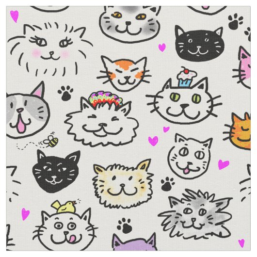 Patroon met wielkatten stof (Close Up)