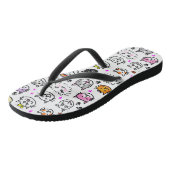 Patroon met wielkatten teenslippers (Schuin)