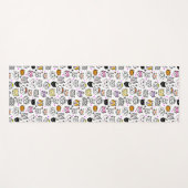 Patroon met wielkatten yogamat (Voorkant (horizontaal))