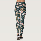 Patroon met wilde bloemen leggings (Achterkant)
