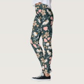 Patroon met wilde bloemen leggings (Links)