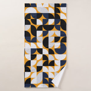 Patroon met willekeurige gekleurde driehoeken Gene Badhanddoek
