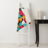 Patroon met willekeurige gekleurde driehoeken Gene Sherpa Deken (In situ)