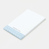 Patroon met witte ankers op blauw post-it® notes (Schuin)