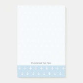 Patroon met witte ankers op blauw post-it® notes (Voorkant)