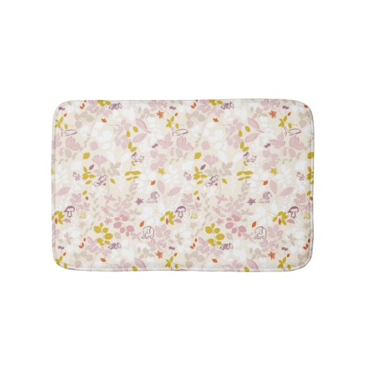 patroon met witte dieren badmat (Voorkant)