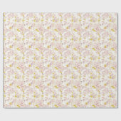 patroon met witte dieren cadeaupapier (Vlak)